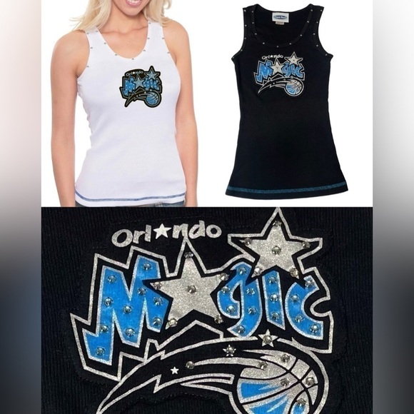 Majestic Threads Orlando Magic Tank Top Women’s Size Small Rhinestone Accents - Picture 1 of 12